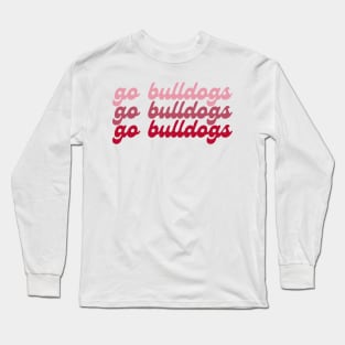 go bulldogs gradient Long Sleeve T-Shirt